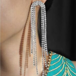 Christian Siriano New York Elegant Multi Strand Drop Earrings